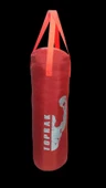 Boks Torbası Eldiven Ve Karabina Hediyeli İçi Dolu 60x22cm Kırmızı - 1