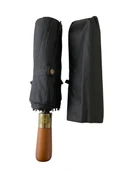 Yüksek Kaliteli 16 Tel Ahşap Saplı Şemsiye Otomatik Rüzgarda Kırılmaz Şemsiye - 6