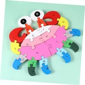 26 Ahşap -Boz Oyuncaklar ı Taşı Oyuncak Çocuk Bulmacaları Çocuk Bulmaca Oyuncak - 7