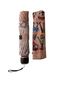 Etnik Mısır Desenli Şemsiye Rüzgar Korumalı Yarasa Şemsiye Su Geçirmez 8 Telli - 5