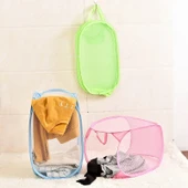 KatlanırXL Boy Oyuncak Filesi Çamaşır Sepeti Çok amaçlı Kirli Sepeti - 2