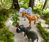 5 Parça Vahşi Hayvan Seti Poşetli Figürlü Hayvan Seti - 1