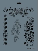 Rich New Seri N-227 Stencil 35x25 cm thumbnail 1