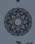 Rich New Seri N-346 Stencil 35x25 cm - 2