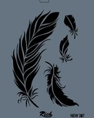 Rich New Seri N-387 Stencil 35x25 cm - 2