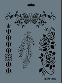 Rich New Seri N-227 Stencil 35x25 cm thumbnail 2