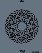 Rich New Seri N-346 Stencil 35x25 cm - 1