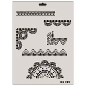 Rich Dantel Seri DN-919 Stencil 35x25 cm thumbnail 1