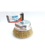 Hawk HA10149 Pimli Sarı Tel Çanak Fırça 75 mm - 2