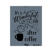 Rich New Seri N-418 Stencil 35x25 cm thumbnail 1