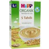 Hipp Organik 5 Tahıllı 6+ Ay Kaşık Maması 200 gr - 1