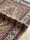 90x143 cm Antika Türk Çiçekli Halı, Kahverengi Yün Halı, 40 Yıllık El Dokuma Kilim, Boho Stili Harika Halı - 5