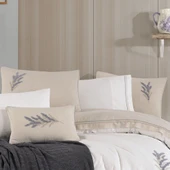 Hobby Mimoza Keten Çift Kişilik Çeyiz Seti - Antrasit thumbnail 3