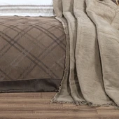 Hobby Trendy Çeyiz Seti - Ekose - Kahve thumbnail 3