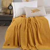 Hobby Mimoza Keten Çift Kişilik Çeyiz Seti - Hardal thumbnail 2