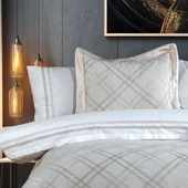 Hobby Trendy Çeyiz Seti - Ekose - Krem thumbnail 2