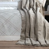 Hobby Trendy Çeyiz Seti - Ekose - Krem thumbnail 3