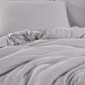 Hobby Müslin Çift Kişilik Nevresim Takımı - Gri thumbnail 3