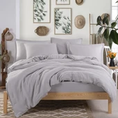 Hobby Müslin Çift Kişilik Nevresim Takımı - Gri thumbnail 1
