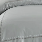 Hobby Queen 800 TC Saten Çift Kişilik Nevresim Takımı - A. Gri thumbnail 3