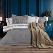 Hobby Trendy Çeyiz Seti - Karo- Gri thumbnail 1