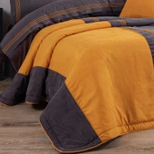 Hobby Line Çift Kişilik Çeyiz Seti - Antrasit Oranj thumbnail 3