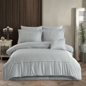 Hobby Queen 800 TC Saten Çift Kişilik Nevresim Takımı - A. Gri thumbnail 1