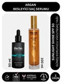 the fair. Argan Besleyici Saç Serumu 50 ml ve  Sunlight Shine SPF 50 Güneş Koruyucu Saç Yağı 100 ml - 1