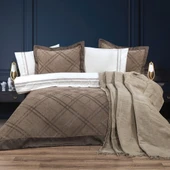 Hobby Trendy Çeyiz Seti - Ekose - Kahve thumbnail 1