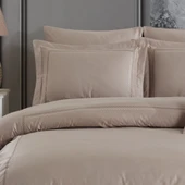 Hobby Queen 800 TC Saten Çift Kişilik Nevresim Takımı - Taş thumbnail 2