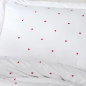 Hobby Premium Lubow Beyaz - Poplin Çift Kişilik Nakışlı Nevresim Takımı - 3
