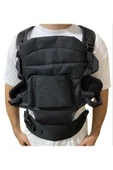 By-Ka Çift Yönlü Bebek Taşıma Kangurusu Bel Destekli Ergonomik Bebek Taşıyıcı Kanguru Mat Siyah - 3