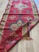 188x77 cm El Dokuma Türk Kilim, Ender Desenli Harika Kilim, Şık Boho Stili Ev Dekoru, Nostaljik Kilim - 10