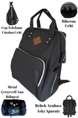 By-Ka Bebek Bakım Çantası Organizatör Fonksiyonel Anne Bebek Bakım Sırt Çantası - 1
