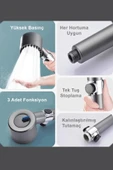 3 Fonksiyonlu Start Stop Tuşlu Filtreli Basınçlı Masaj Etkili Duş Başlığı - 3