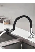 By-Ka shpx Renkli Silikonlu Oynar Başlıklı 2 Fonksiyonlu Spiral Musluk Başlığı - Siyah nslm 1037065 - 2