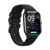 Shaza Sesli Görüşme IP67 Nabız Ölçer 1.85 İnç Full Ekran Siyah Akıllı Saat SA8002/GR - 1