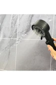 By-Ka Turbo Pervaneli 5 Fonksiyonlu Duş Başlığı 150 Cm Siyah Duş Hortumu Ve Mafsal Set 27074p - 4