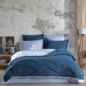Hobby Comfort Yorgan Seti -Çift Kişilik - Hira Mavi - 1
