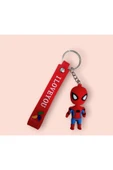 Spiderman Örümcek Adam Silikon Anahtarlık ve Çanta Aksesuarı - 2