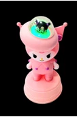 kuromi  figürlü şarjlı kalemtraş çekmeceli masa/gece lambası pembe - 3