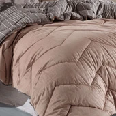 Hobby Comfort Yorgan Seti -Çift Kişilik - Tully Kahve - 2