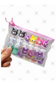 KUROMİ SANRIO çantalı 6 lı fosforlu kalem işaretleme kalemi paket - 2