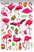 Sticker Kabartmalı A4 Boyutunda Stiker Defter, Planlayıcı Etiket, - Flamingo - 1