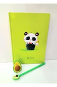 PANDA OKUL -HATIRA-ANI GÜNLÜK DEFTERİ -AVAKADO JEL KALEM-AVAKADO KALEMTRAŞ OKUL SETİ - 2