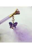 Unicorn Ponpon Kalem - Hello Kıtty Yumurtlayan Kalem Taşlı Tüylü Versatil Kalem Seti - 4