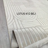 Decoser Lotus Koleksiyonu Dokuma Halı DH412 Bej - 1