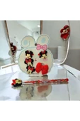minnie mause 5 li lastik toka seti minnie mause kalem hediyeli - 2