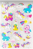 Sticker Kabartmalı A4 Boyutunda Stiker Defter, Planlayıcı Etiket -Unicorn - 1