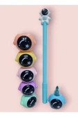 6 lı Astronot Fosforlu Kalem Jel Kalem Hediyeli Set - 3